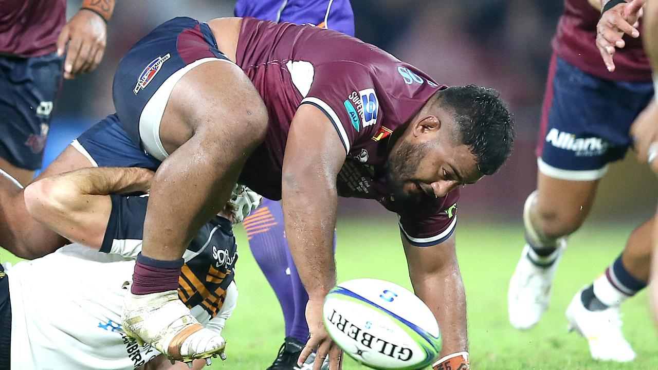 Taniela Tupou’s clean-out on Jahrome Brown is an important case study moving forward for rugby. Photo: Getty Images