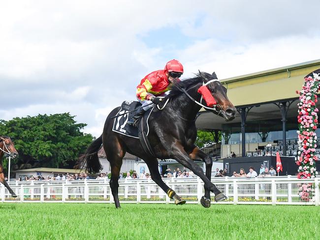 Kevin Kemp has filly Jemoma Alpilage in the $1m BRC Sires' Produce at Eagle Farm on Saturday. Picture: Grant Peters, Trackside Photography.