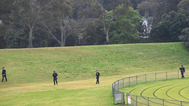 Police swept a wide area of North Parramatta for clues. Picture: NCA NewsWire / Jeremy Piper