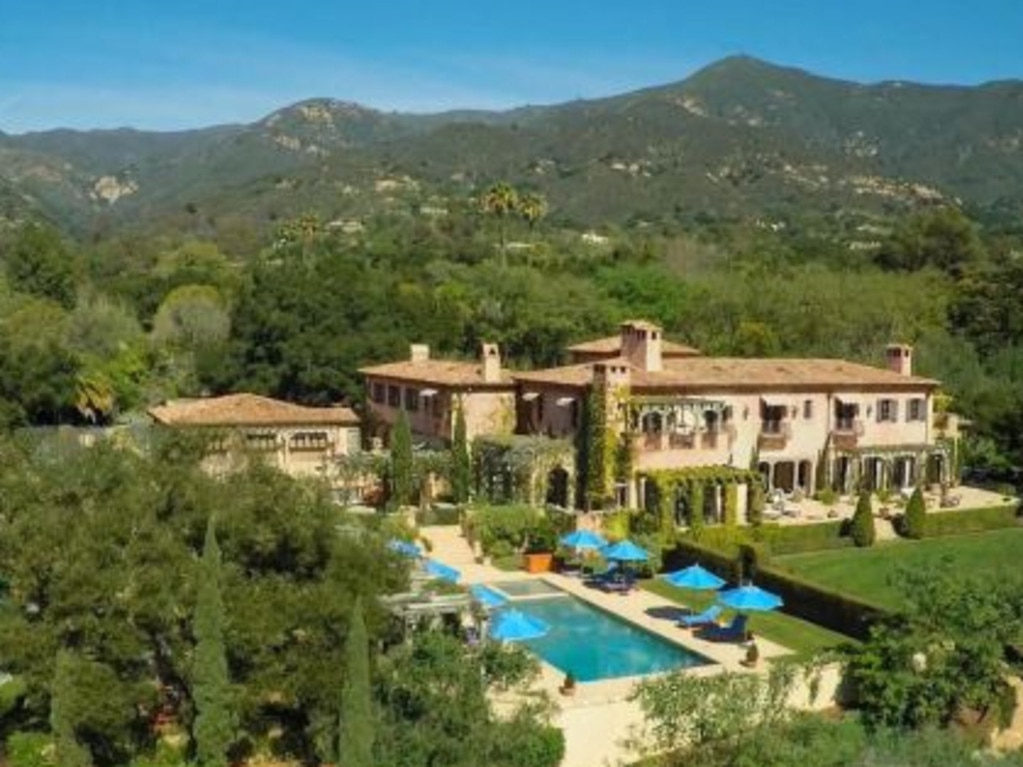 Meghan Markle and Prince Harry’s home in Montecito, in Santa Barbara, is a “tiara toss” from their neighbour’s who claimed they snubbed him. Picture: Supplied