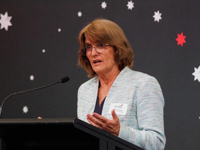 SYDNEY, AUSTRALIA - NewsWire Photos, September 5, 2024. RBA Governor Michele Bullock gives a speech on the costs of high inflation at an Anika Foundation luncheon. Hyatt Regency hotel. Picture: NewsWire / Max Mason-Hubers