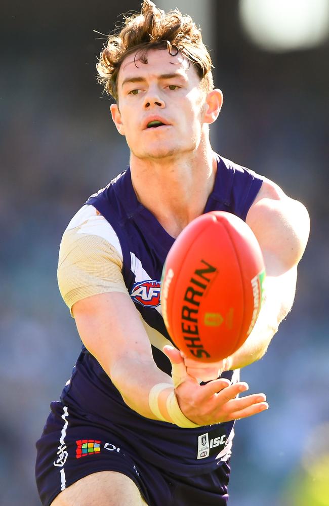 Midfielder Lachie Neale won his first Doig Medal after a record-breaking season. Picture: Daniel Carson/AFL Media/Getty Images