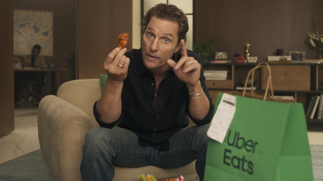 Uber Eats’ Super Bowl ad featuring Hollywood actor Matthew McConaughey