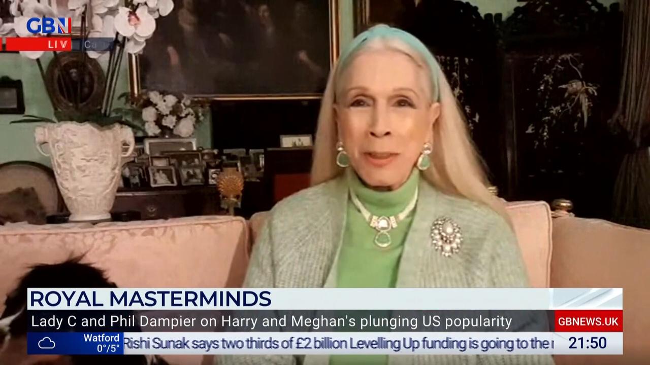 Socialite and royal insider Lady Colin Campbell. Picture: Dan Wootton Tonight/GB News