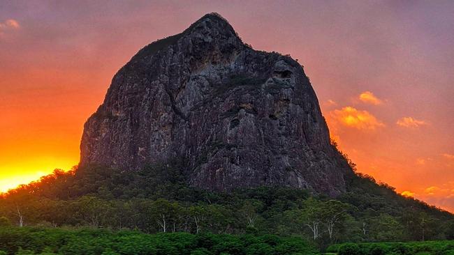 The Queensland department of environment has urged visitors to Tibrogargan not to climb the summit during Naidoc Week. Picture: Anita Kolaroski