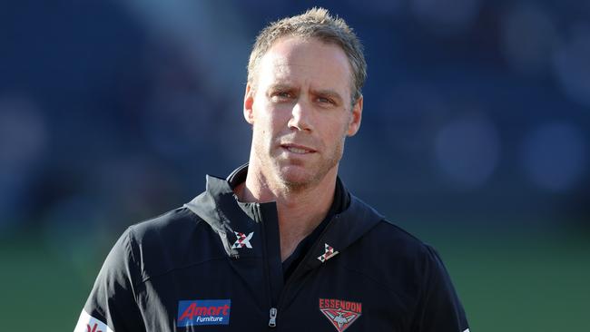 It’s a new season and there is a new coach in Ben Rutten, but it’s the same old problems for Essendon. Picture: Michael Klein