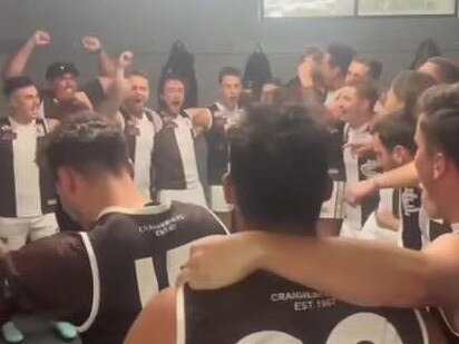 Craigieburn celebrates its win over St Albans.