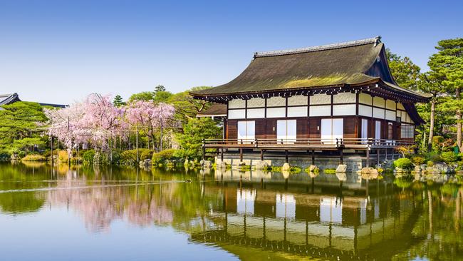 A hall at Heian Shrine, which was created in the late 18th century.