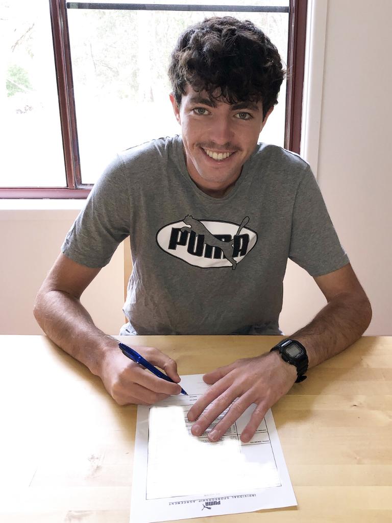 Toowoomba social media star Jed Hockin inks a new deal with Puma. Photo: @jedhockin