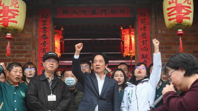 New Taiwanese president Lai Ching-te during the election campaign in Taipei,