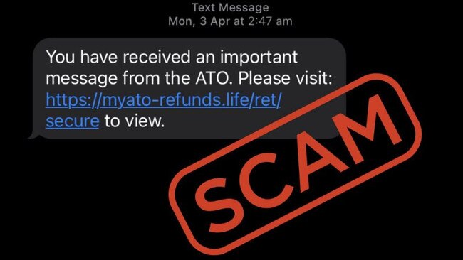 Aussies have been urged to exercise caution ahead of June 30 and to remember the ATO will never ask for personal information over text, email or social media. Picture: Twitter @Scamwatch_gov