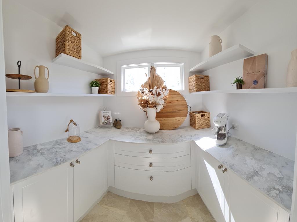 The finished butlers pantry features a wealth of storage options. Picture: Supplied/ Hampton Home Builders.