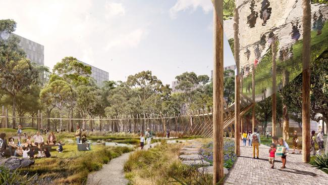Central Park will be part of the Bradfield City Centre, set to form part of the Aerotropolis in Western Sydney, around the airport.