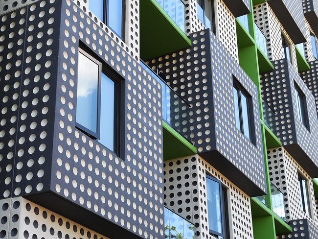 My Day on Instagram. Rathdowne Street, Carlton. Shapes in modern buildings can be used to create block patterns. Picture: Josie Hayden