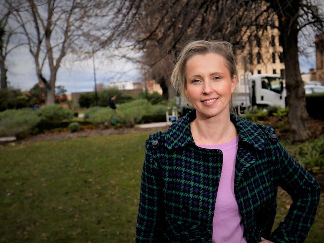 Louise Elliot is running for Lord Mayor of Hobart and is president of the Tasmanian Residential Rental Property Owners Association. Picture: Kenji Sato