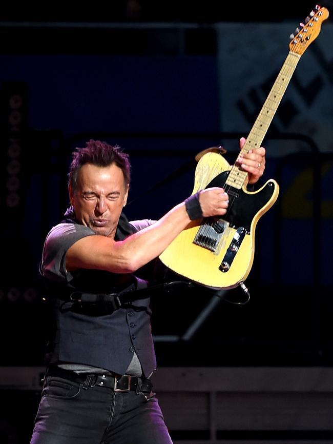 Bruce Springsteen with his E Street Band in Los Angeles this year. Picture: Getty Images