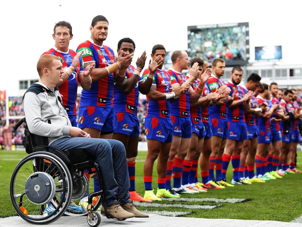 Alex McKinnon lines up with the Knights. Picture: Brett Costello