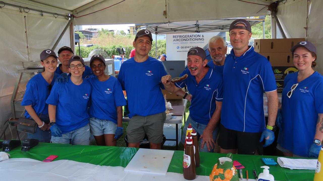 The Italian Sports & Social Club stall. 2025 Darwin Italian Festival. Picture: Aden Hill