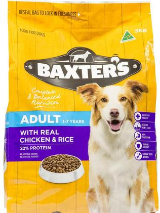 Baxters store puppy food