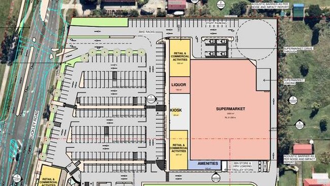 A shopping centre has been proposed for 116-122 Buckley Road, Burpengary East.