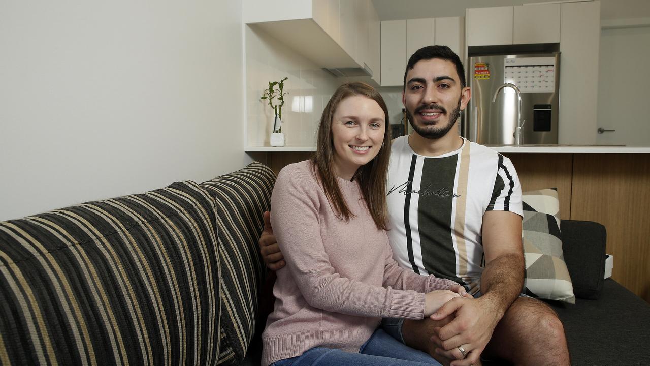 Brittany and Anthony Caiger. Picture: John Appleyard