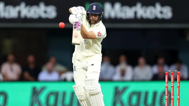 Dawid Malan of England bats during day three of the Fifth Test in the Ashes series between Australia and England at Blundstone Arena on January 16, 2022. Photo by Robert Cianflone/Getty Images