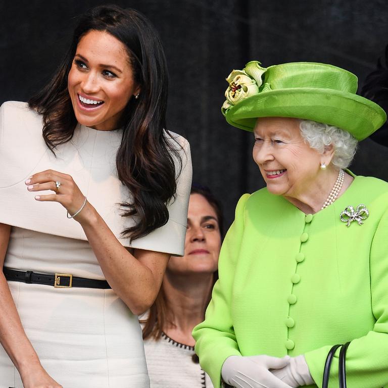 Meghan Markle was gifted a Royal National theatre patronage by the Queen. Picture: Jeff J Mitchell/Getty Images.