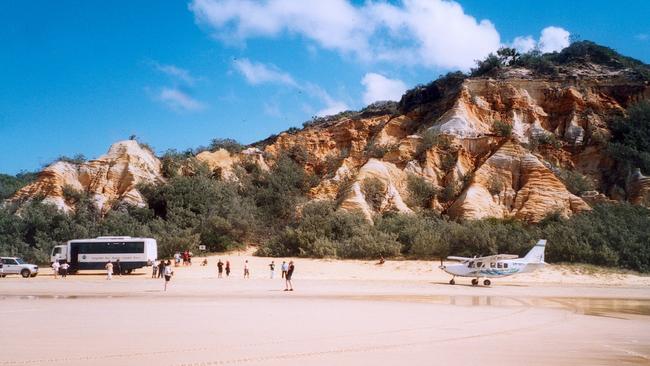 75 Mile Beach, Fraser Island, QLD. Picture: AAP Image