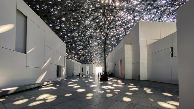 Inside The Louvre Abu Dhabi.