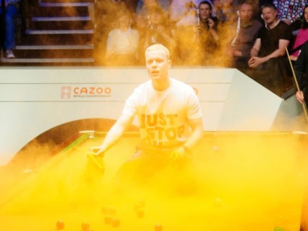 Protesters target World Snooker Championship