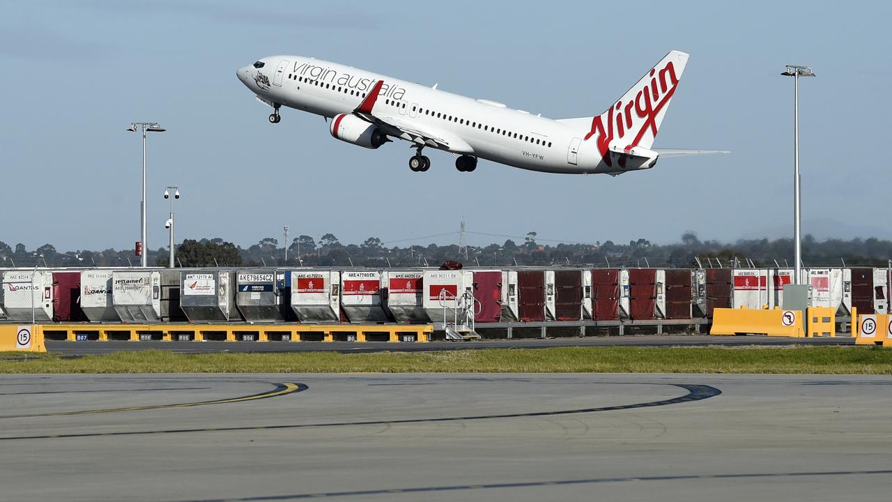 Virgin says it will work to ensure flights can take off safely and with ‘minimal disruption’. Picture: NCA NewsWire / Andrew Henshaw