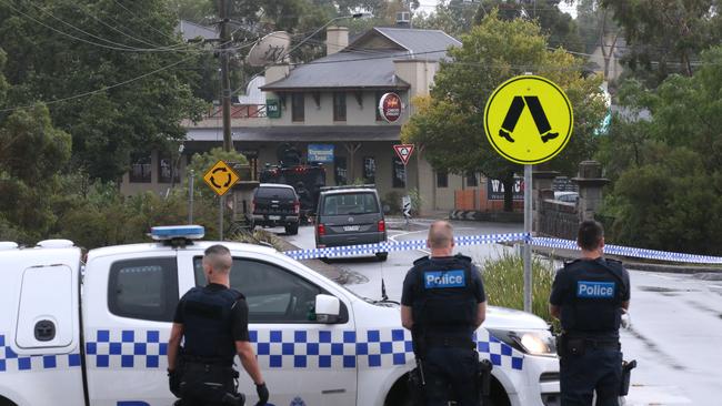 Westmeadows Tavern siege. Picture: David Crosling