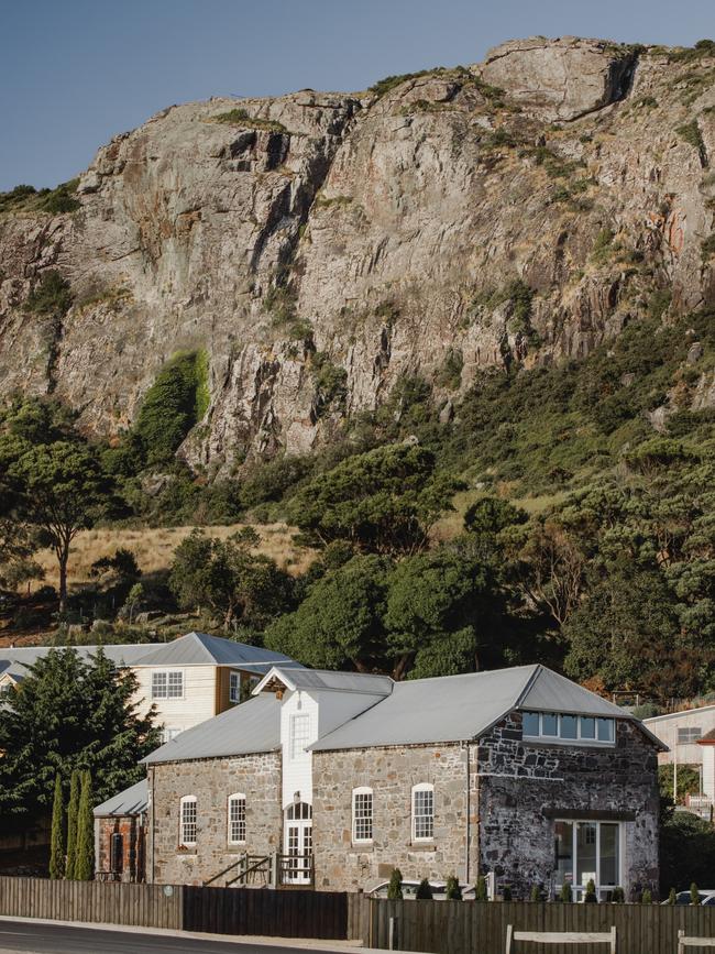 Stanley is a town of perfectly preserved colonial buildings, genteel cafes and quality B&amp;B cottages, all sheltering in the imposing shadow of the Nut. Photo: Tourism Tasmania