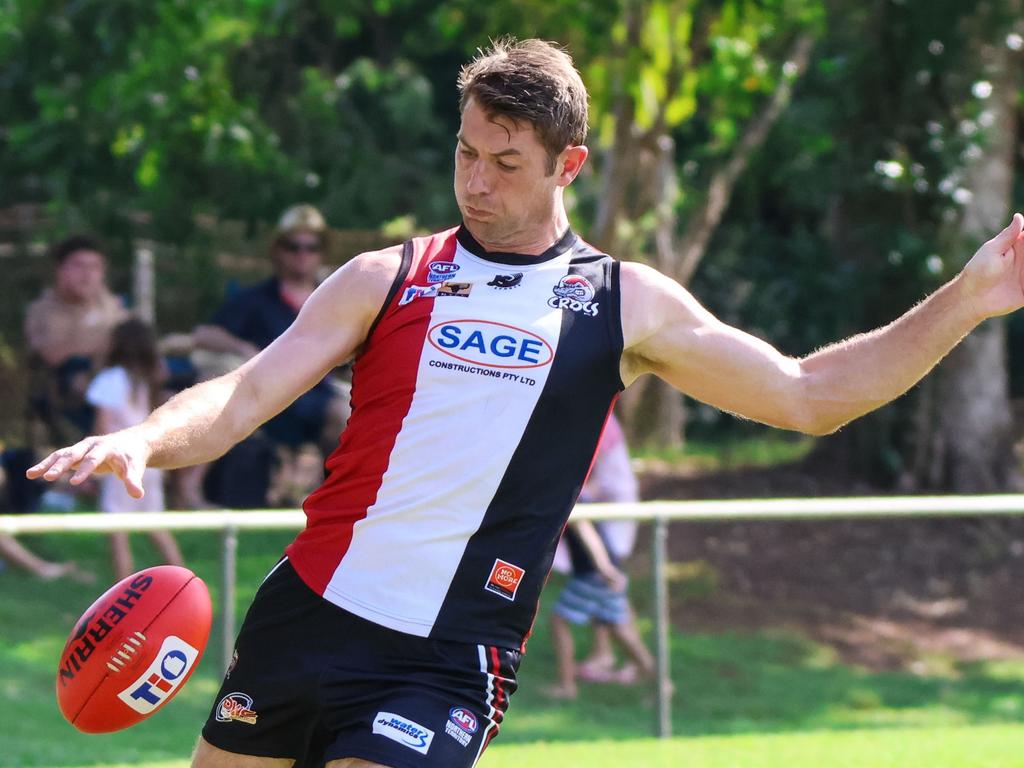 Matt Dennis moved from Palmerston to Southern Districts during the off-season. Picture: Celina Whan / AFLNT Media.