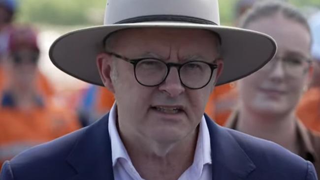 Prime Minister Anthony Albanese in Rockhampton on Monday. Picture: ABC