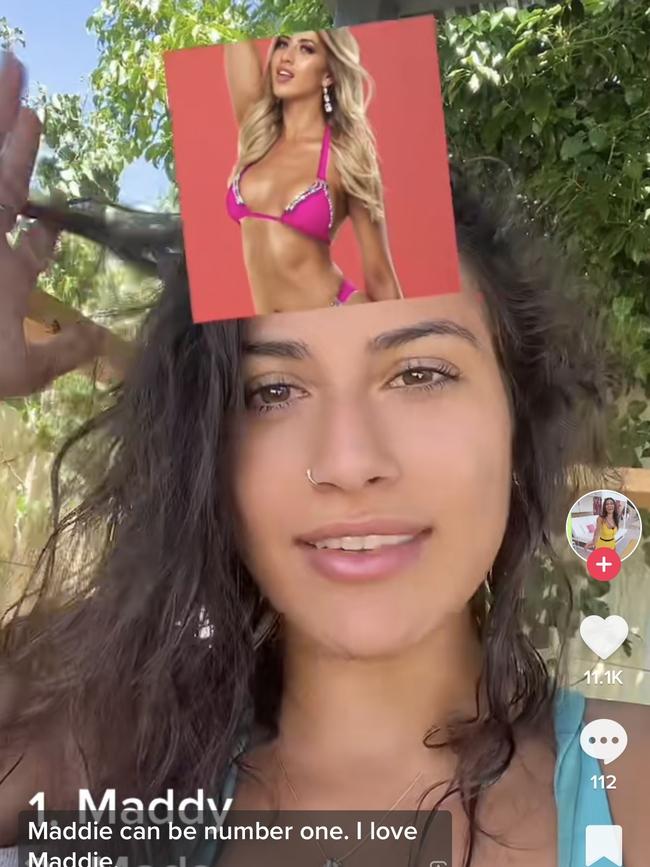 Adelaide Love Islander winner Claudia Bonifazio rated her fellow contestants while using a scandalous filter on TikTok.