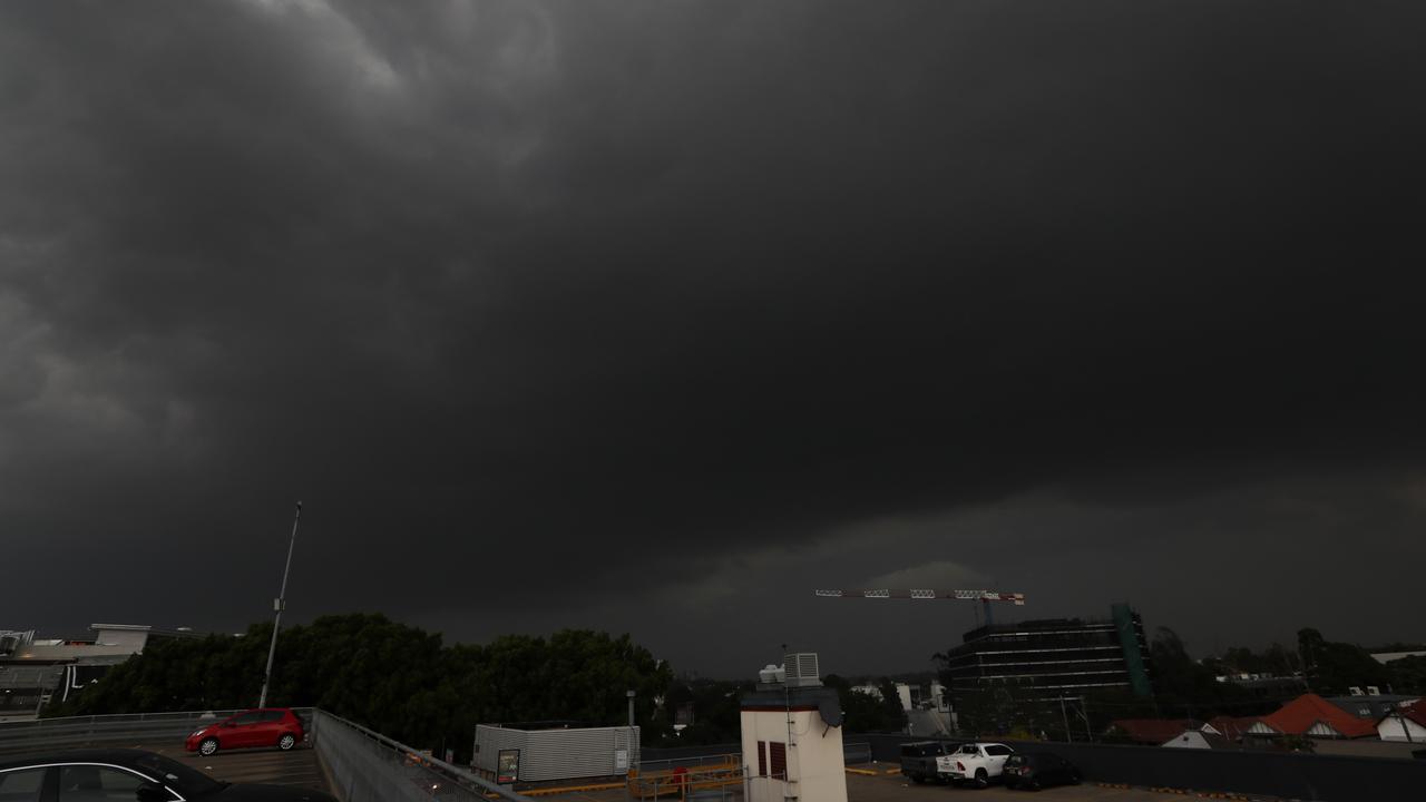 Clouds over Marrickville as a storm moves into Sydney on Tuesday. Picture: Jonathan Ng