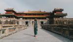 Young Caucasian woman  walking in Hue Forbidden city.  Picture: iStock

Hue, David Challenger, Escape