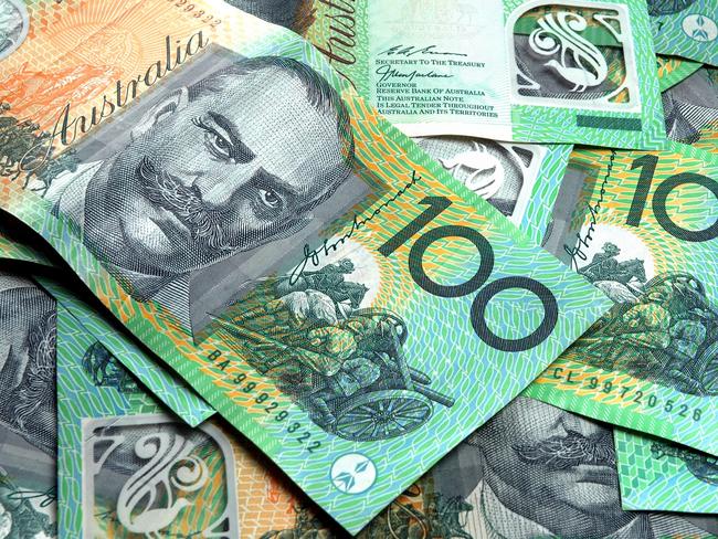 Lots of Australian 100 dollar notes. Click to see more...