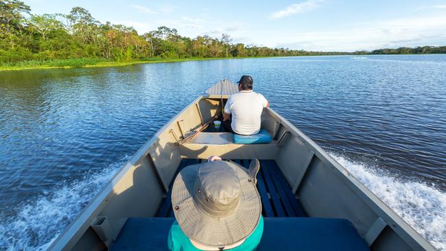 Venturing into the Amazon near Iquitos, Peru.