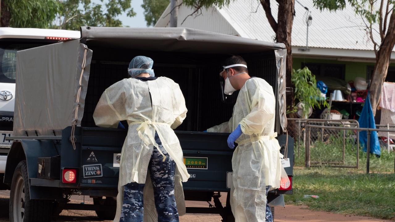 Inside the Katherine-Binjari Covid-19 response. Picture: Greg Stonham/Australian Defence Force