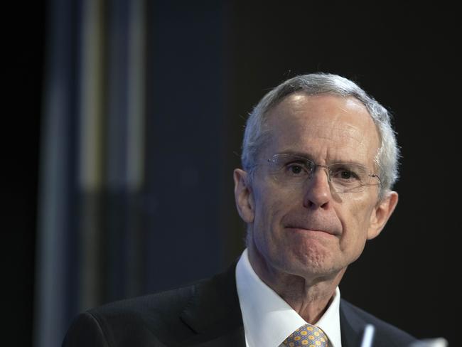 Chair of the Australian Competition and Consumer Commission Rod Sims at the National Press Club in Canberra. Picture: NCA NewsWire / Gary Ramage