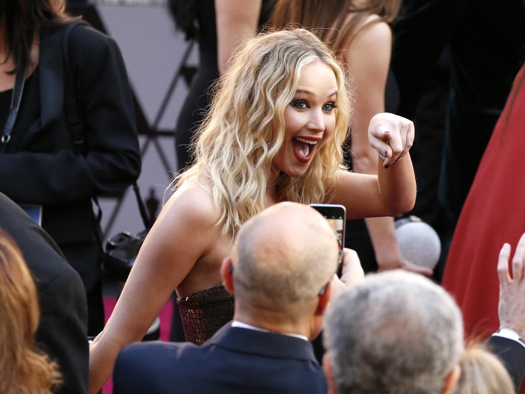 Jennifer Lawrence attends the 90th Annual Academy Awards on March 4, 2018 in Hollywood, California. Picture: AP