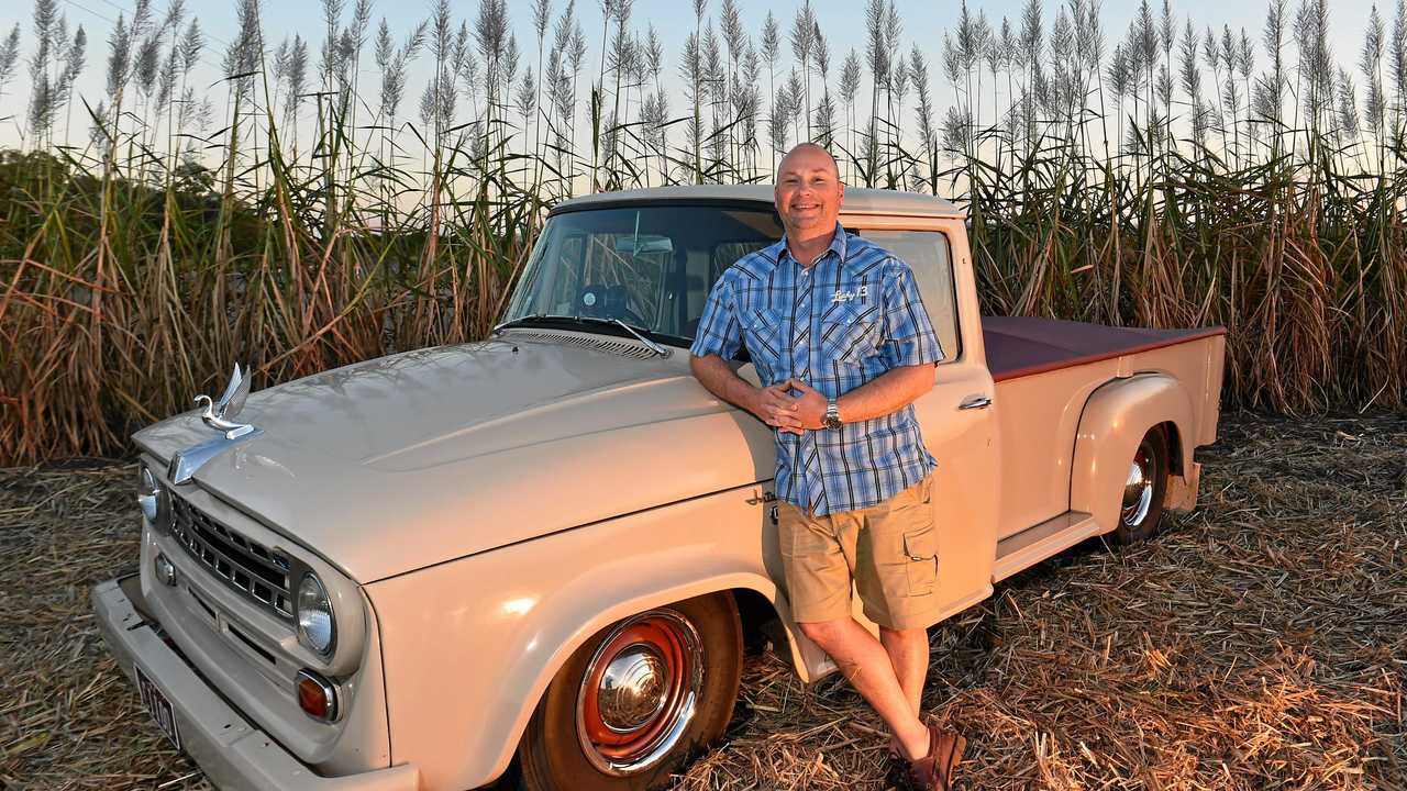 MY RIDE: Andrew Jackson says his 1968 International C1100 utility takes him back to his childhood. Picture: Patrick Woods