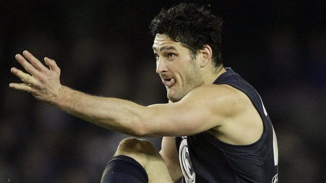 Brendan Fevola fell one goal short of a century after kicking seven goals in a Round 22 shootout with Lance Franklin in 2008. 