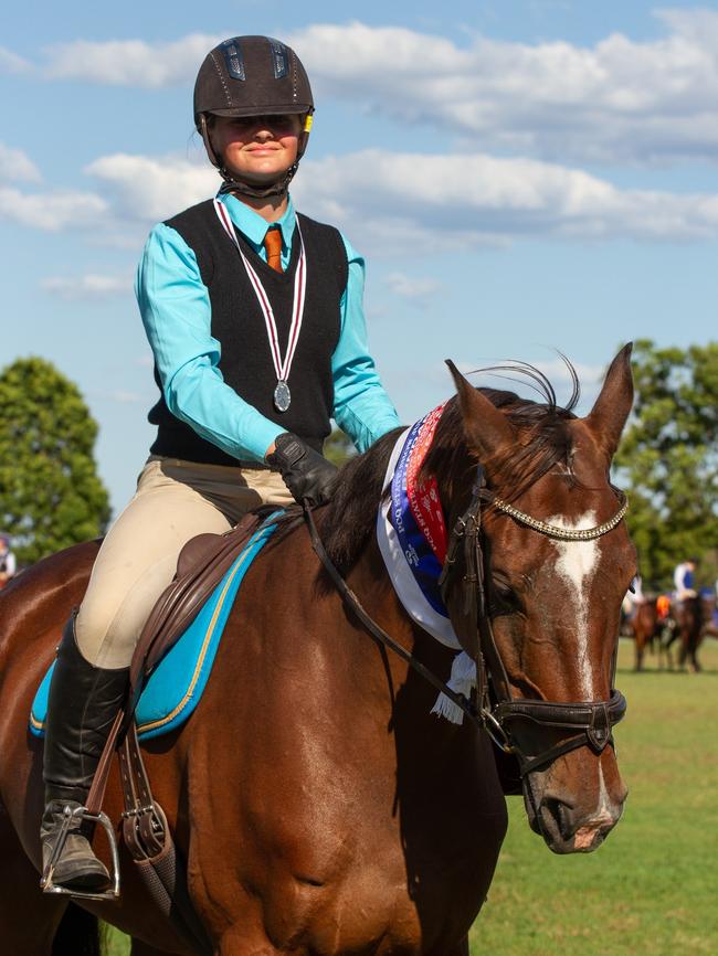 2nd place in the PQC State Showjumping Championships 13 and Under 26 90cm class.