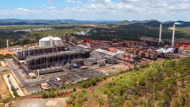 Rio Tinto’s Yarwun alumina refinery.