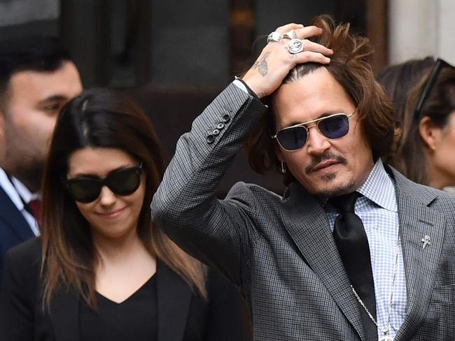 Depp sparked similar dating rumours with lawyer Camille Vasquez. Picture: AFP