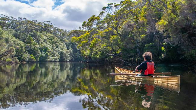 Dan Broun at Mainwaring River. The image features in Peter Marmion's new book Hidden Worlds. Picture: Peter Marmion