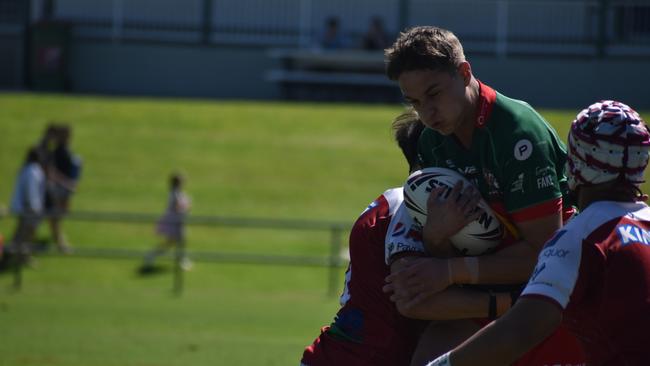Meninga Cup semi-final action between the Redcliffe Dolphins and Wynnum-Manly Seagulls. Saturday April 15, 2023.